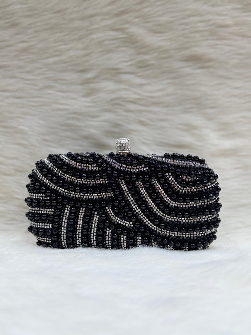 Fancy Diamond Pearl Purse