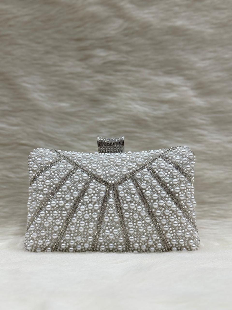 Fancy Diamond Pearl Purse