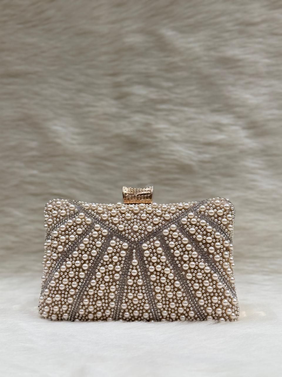 Fancy Diamond Pearl Purse