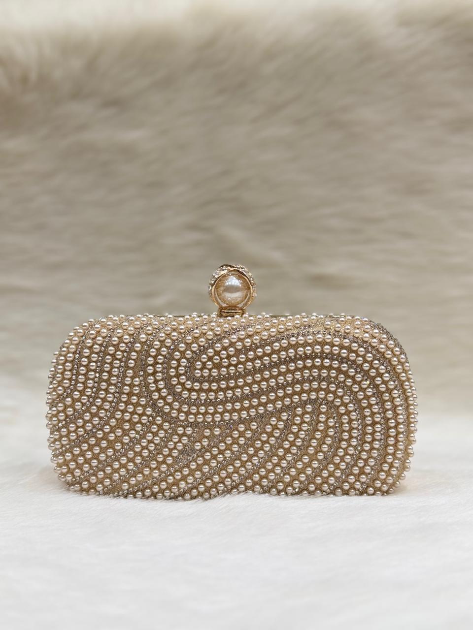 FANCY DIAMOND PEARL PURSE