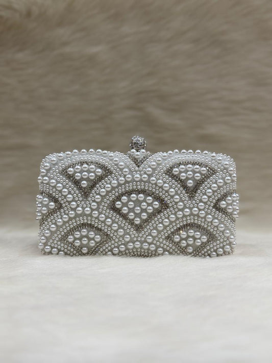 Fancy Diamond Pearl Purse
