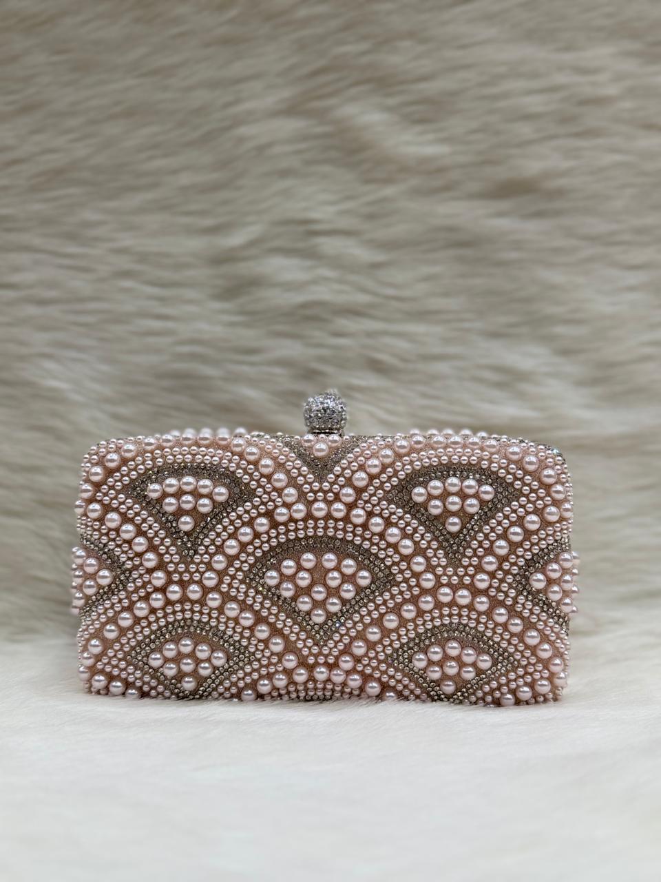 Fancy Diamond Pearl Purse