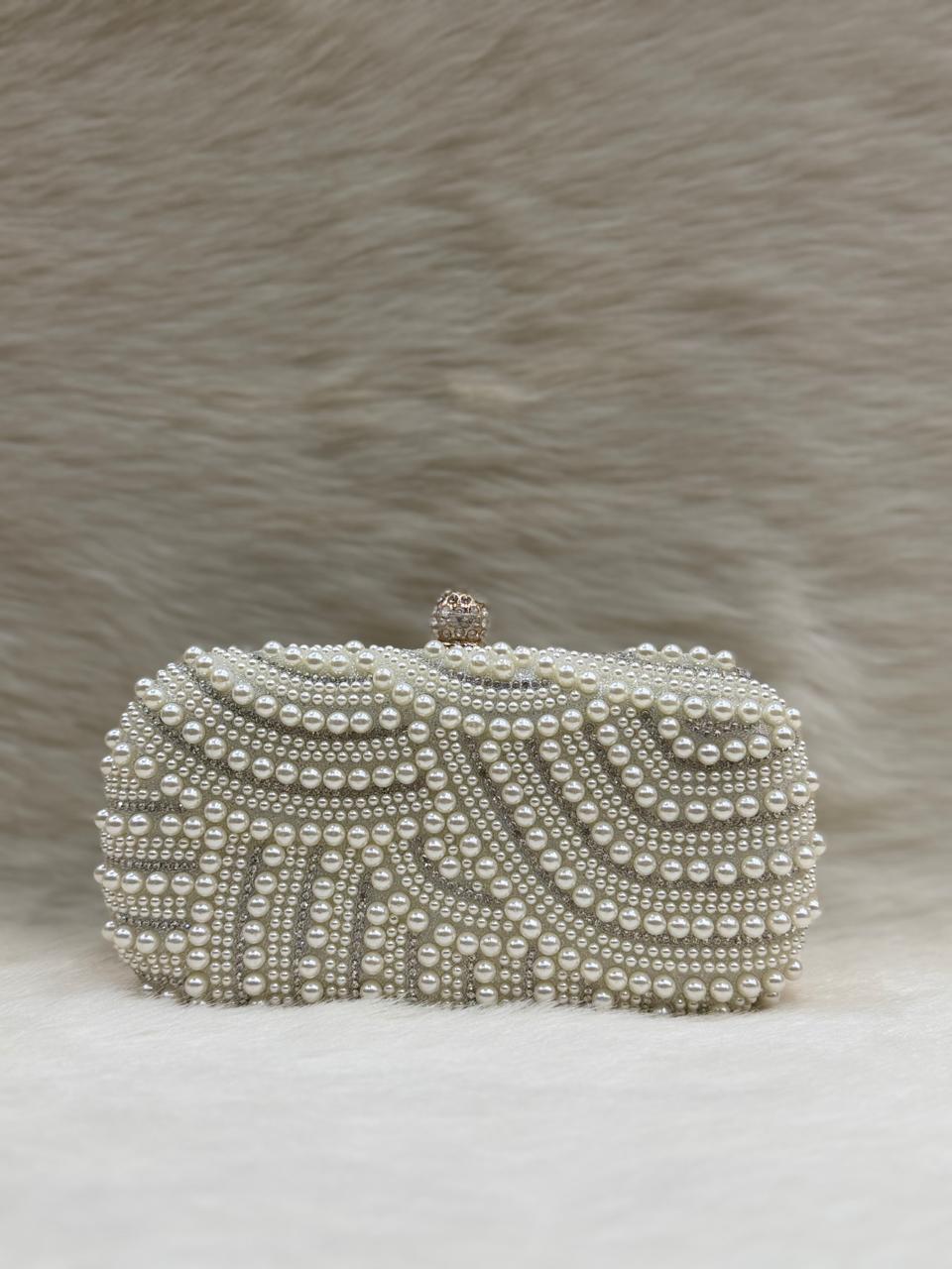 Fancy Diamond Pearl Purse